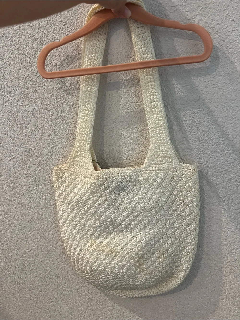 The Sak Cream Crochet Shoulder Tote